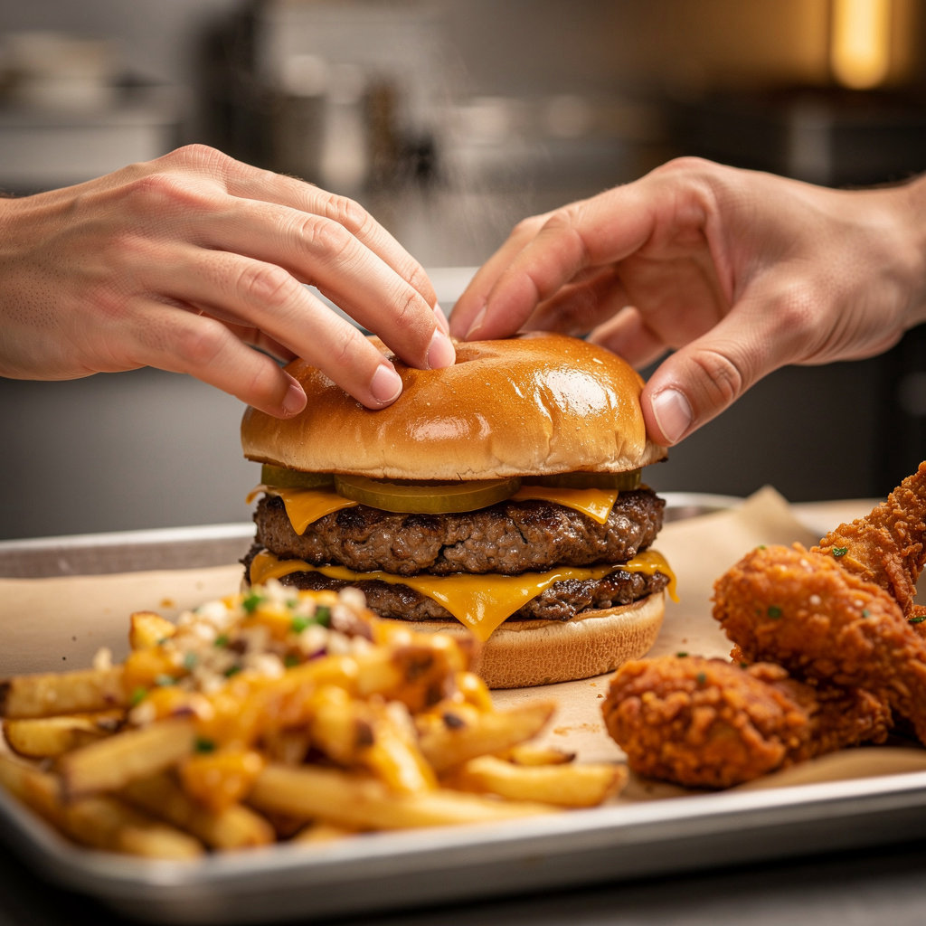 The Smash King signature smash burgers, loaded fries, and King Shakes - Wallasey's favorite menu items